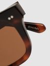Reiss Tortoise Four Chimi Square Frame Acetate Sunglasses