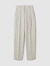 Atelier Italian Textured Tapered Suit: Trousers with Silk