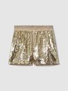 Atelier Sequin Elasticated Waist Shorts