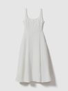 Atelier Textured Corset Detail Maxi Dress
