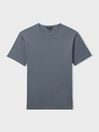 Reiss Airforce Blue Capri Cotton Crew Neck T-Shirt