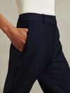 Reiss Navy Gabi Slim Fit Suit Trousers