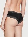Victoria's Secret Black Posey Cheeky Lace Waist Knickers