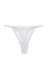 Victoria's Secret Flint Grey Constellation Embroidery Thong Lace Knickers