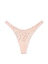 Victoria's Secret Purest Pink Sugar Coated Embellishment Thong Knickers