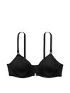 Victoria's Secret PINK Black Non Wired Lightly Lined Front Close Bra