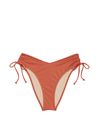 Victoria's Secret Brown Ginger Glaze Shine Cheeky Swim Bikini Bottom