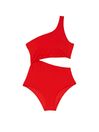 Victoria's Secret Flame Rib Red One Shoulder Swimsuit