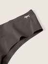 Victoria's Secret PINK Dark Charcoal Brown Cheeky Smooth No Show Knickers