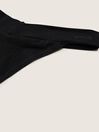 Victoria's Secret PINK Pure Black Cotton Thong Knickers