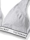 Victoria's Secret Heather Grey Cotton Logo Bralette