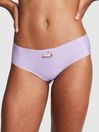 Victoria's Secret PINK Pastel Lilac Purple Holiday Dog No Show Cheeky Knickers