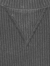 Victoria's Secret PINK Dark Charcoal Rib Grey Long Sleeve Sweatshirt