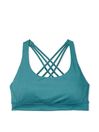Victoria's Secret French Sage Blue Smooth Strappy Back Non Wired Minimum Impact Sports Bra