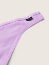 Victoria's Secret PINK Purple Petal Cotton Thong Knickers