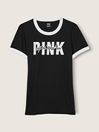 Victoria's Secret PINK Pure Black Short Sleeve T-Shirt