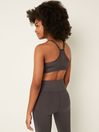 Victoria's Secret PINK Dark Charcoal Brown Lightly Lined Low Impact Sports Bra
