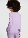 Victoria's Secret PINK Pastel Lilac Purple Cosy Long Sleeve Sleep Shirt
