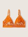 Victoria's Secret PINK Smokey Orange Regular Cup Velvet Unlined Triangle Bralette
