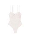 Victoria's Secret Coconut White Unlined Lace Balcony Bodysuit