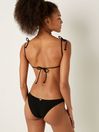 Victoria's Secret PINK Pure Black Brazilian Crinkle Bikini Bottom