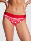 Victoria's Secret PINK Red Pepper Holiday Logo Thong Knickers