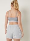 Victoria's Secret PINK Grey Oasis Marl Lightly Lined Low Impact Crossover Sports Bra