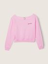 Victoria's Secret PINK Bubble Pink Crop Long Sleeve Sweatshirt