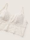 Victoria's Secret PINK Coconut White Lace Longline Bralette