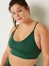 Victoria's Secret PINK Satin Green Lightly Lined Low Impact Sports Bra