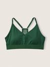 Victoria's Secret PINK Satin Green Lightly Lined Low Impact Sports Bra