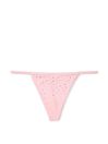 Victoria's Secret Pretty Blossom Pink Scattered Stones G String Knickers