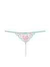 Victoria's Secret Ballet Pink G String Cherry Blossom Embroidered Knickers
