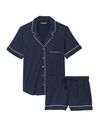 Victoria's Secret Noir Navy Blue Pin Dot Modal Short Pyjamas