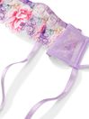 Victoria's Secret Jasmine Purple Embroidered Suspenders