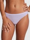Victoria's Secret PINK Pastel Lilac Purple Cable Knit Seamless Thong Knickers