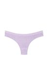 Victoria's Secret PINK Pastel Lilac Purple Cable Knit Seamless Thong Knickers