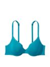 Victoria's Secret Evening Tide Blue Mini Logo Lightly Lined Demi Bra