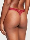 Victoria's Secret Red Lacquer Patent Thong Knickers