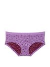 Victoria's Secret Purple Paradise Floral Outline Printed Hipster Seamless Knickers