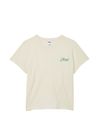 Victoria's Secret PINK Wildflower Creamer White Short Sleeve Dreamer T-Shirt