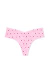 Victoria's Secret PINK Pink Script Heart No Show Thong Knickers