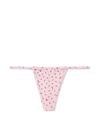 Victoria's Secret PINK Pink Bubble Ditsy Floral Pointelle Cotton G String Knickers