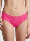Victoria's Secret PINK Pink Bubble Heart Lace Cheeky Knickers