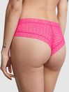 Victoria's Secret PINK Pink Bubble Heart Lace Cheeky Knickers