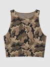 The Upside Camouflage Cropped Tank Top