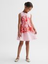 Reiss Orange Rosalind Junior Scuba Floral Print Dress