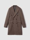 Oscar Jacobson Slim Fit Wool Double Breasted Coat
