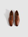 Reiss Light Tan Mead Leather Lace-Up Shoes