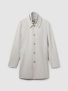 Reiss Stone Perrin Jacket With Removable Funnel-Neck Insert